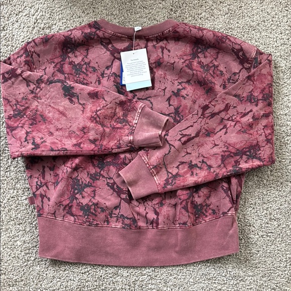 JoyLab Pink Marble Sweatshirt - Picture 5 of 6